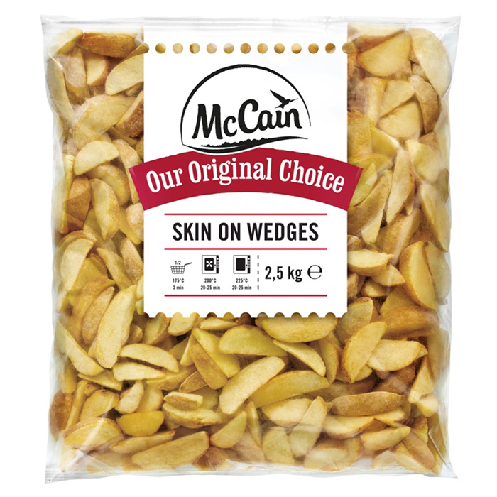 Wedges (kriške) s kožom McCain 2,5kg smrz.