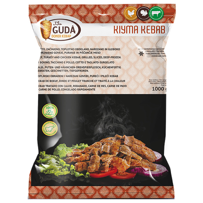 Kebab miješani Guda 1kg smrz.