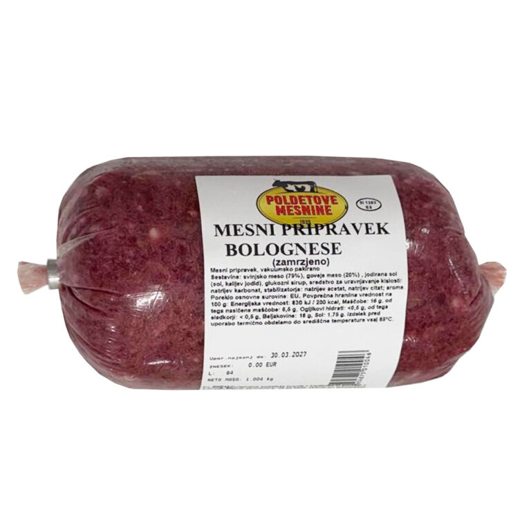 Mljeveno meso za bolonjez umak, Poldetove mesnine, sm.