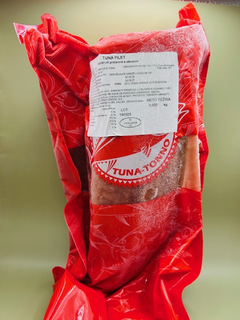Tuna žutoperajn. file crvena natural smrz.